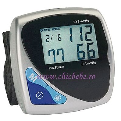 Tensiometru digital automat pentru incheietura mainii 99 memorii