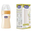Biberon Evolution 150 ml, tetina din silicon cu flux normal, 0+