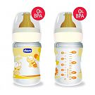 WB Biberon PP, 150 ml  FUN,T.c. flux normal,0+,  0%BPA