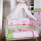 Lenjerie patut (4 piese)- Quarteto Long Princess Pink