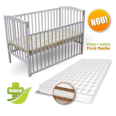 Patut copii Culisant ALB+ Saltea Coco Lux