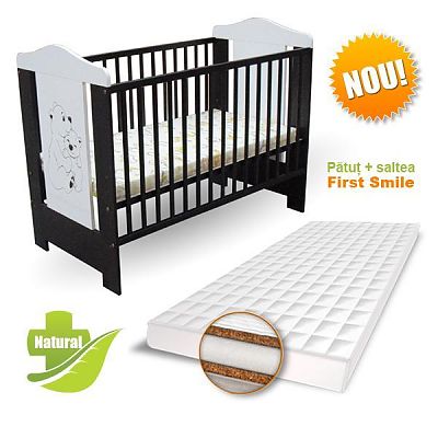 Patut copii Bruni + Saltea Coco Lux
