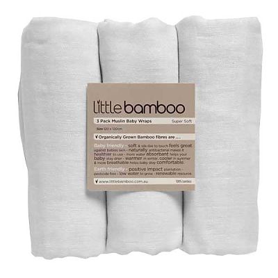 Muselina din bambus organic pentru infasat - 3 buc (120*120 cm)