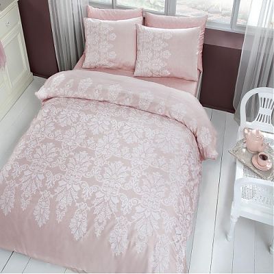 Lenjerie de pat Esther Pink (Bumbac Satinat)