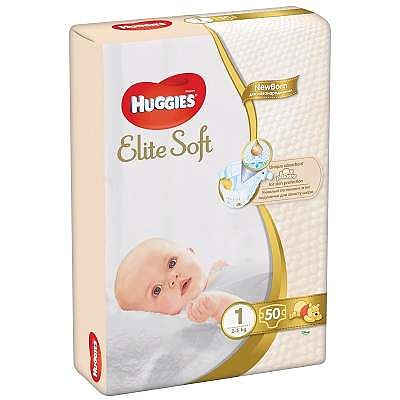 Scutece Elite Soft nr 1 Jumbo, 2-5 kg, 50 buc