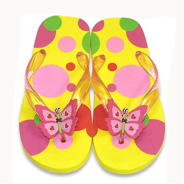 Papuci de baie / plaja copii Bella Butterfly, mas 22-23