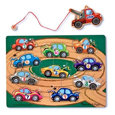 Puzzle lemn magnetic