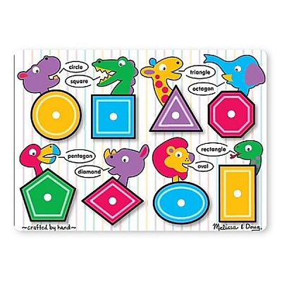 Puzzle lemn Forme geometrice