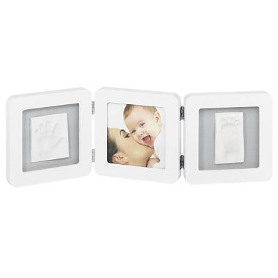 Rama foto Double print WHITE & GREY