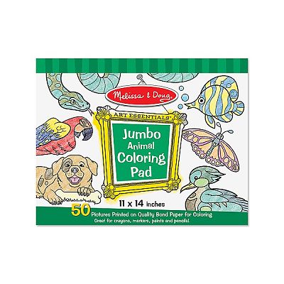 Caiet jumbo cu planse pentru colorat - Animale