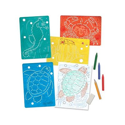 Set de sabloane texturate Animale marine