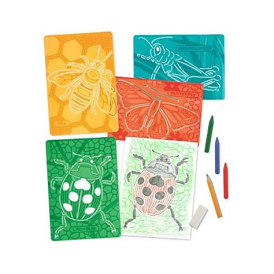 Set de sabloane texturate Insecte