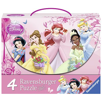 Puzzle Printesele Disney, 2 x 12 pcs