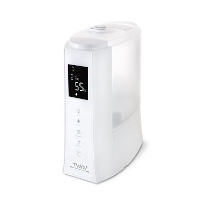 Umidificator cu ionizare si difuzor arome TWIN alb