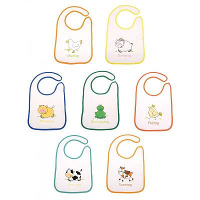 Baveta bumbac/PVC 20 x 28 cm 7/set