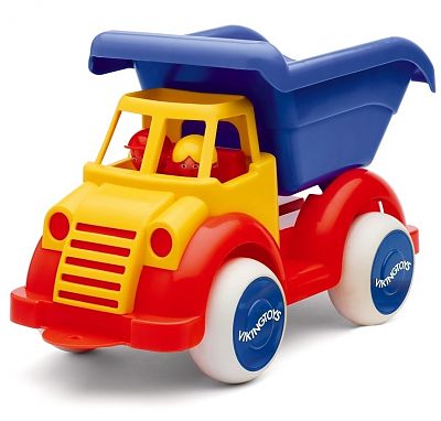 Camion Autobasculanta culori vesele cu 2 figurine - Jumbo