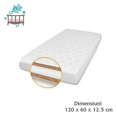 Saltea Superlux Cocos-Burete-Cocos pentru patut 120×60 cm